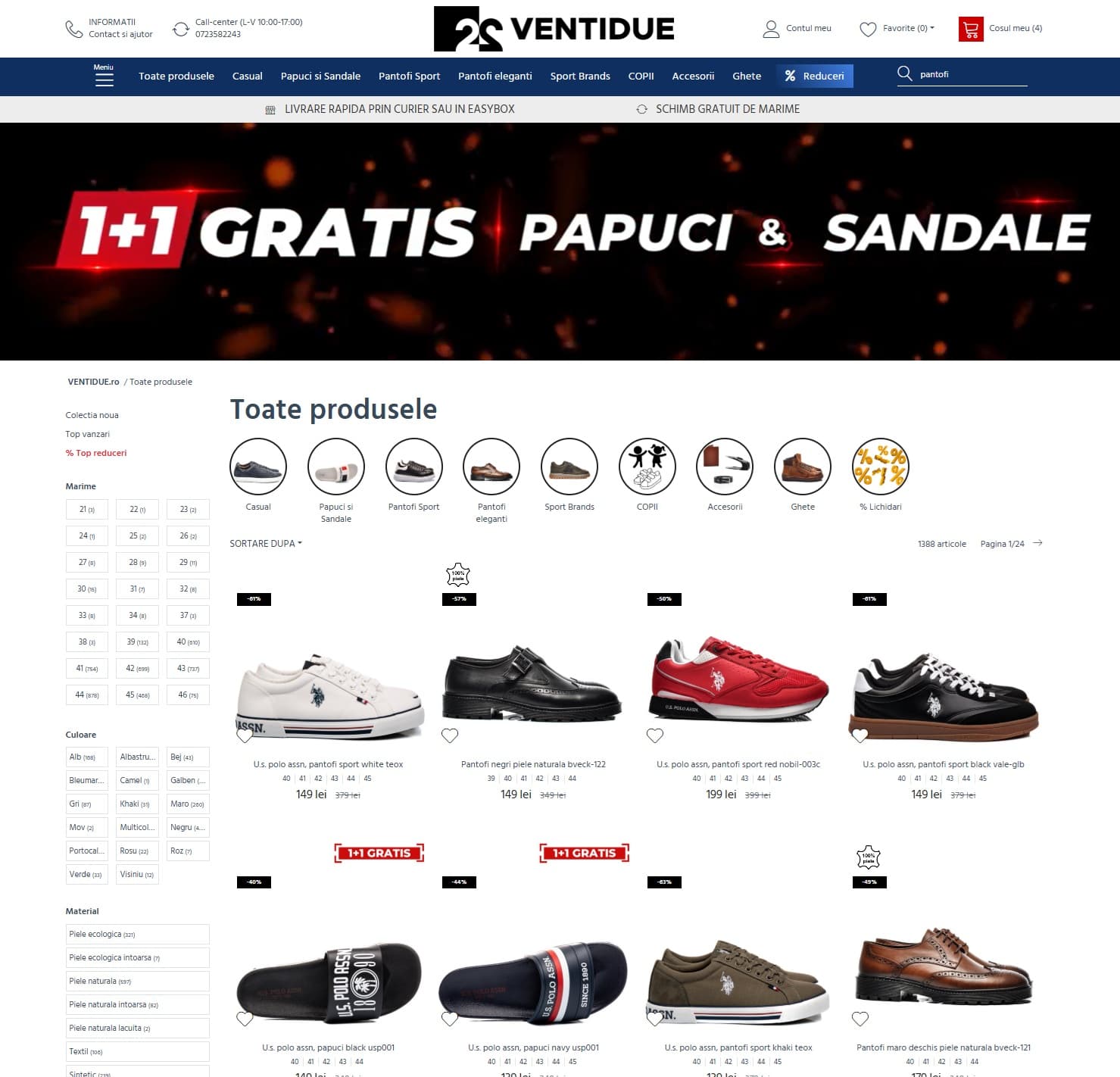 Ventidue - Magazin online de încălțăminte